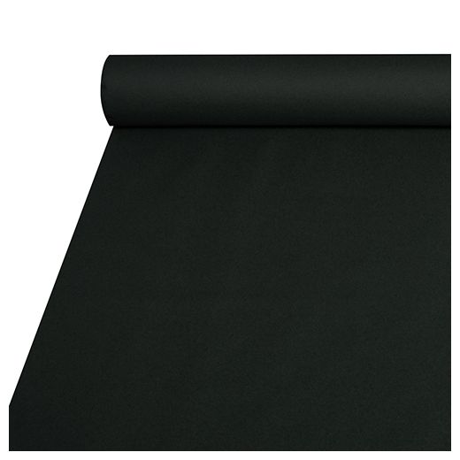 Airlaid Tischdecke, stoffähnlich, 20 x 1,2 m schwarz 1