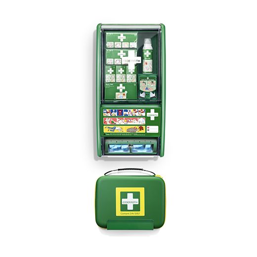 Erste Hilfe Station "Cederroth" First Aid & Burn Station Set
 1