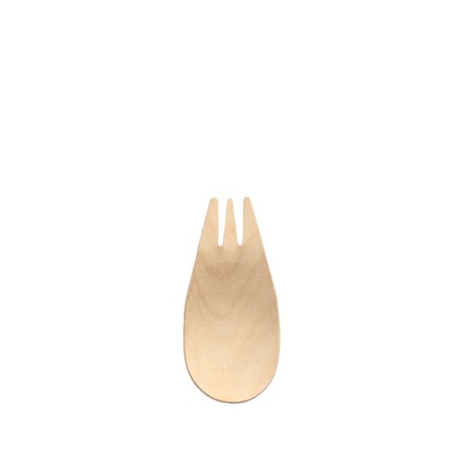 Fingerfood - Göffel, Holz "pure" 8,2 cm natur - Bild 1