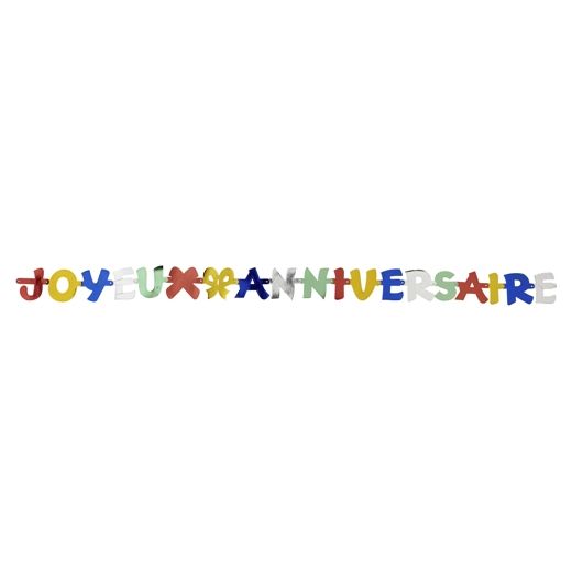 Girlande 1,9 m "Joyeux Anniversaire" 1