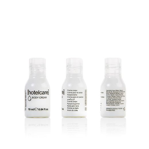 Körperlotion "Hotel Care" 19 ml Minifläschen, transparent , Hotelpackung 1