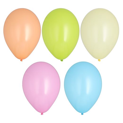 Luftballons Ø 25 cm farbig sortiert "Pastel" 1