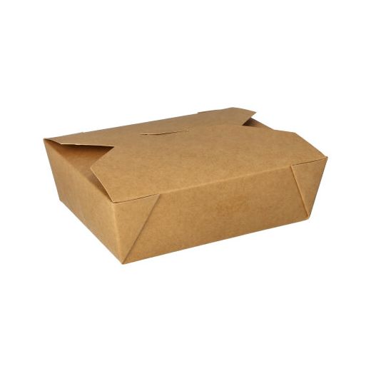 Lunchboxen, Pappe "pure" 1000 ml 13,5 x 16,5 cm x 5 cm braun 1