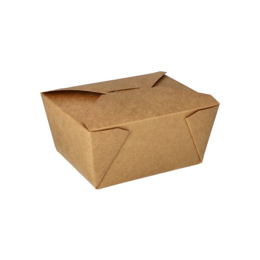 Lunchboxen, Pappe "pure" 750 ml 10,5 x 13 cm x 6,4 cm braun 1