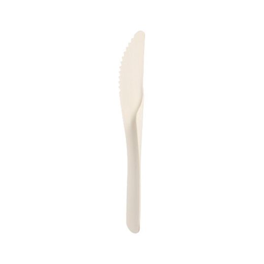 Messer aus Papier "pure" 18,6 cm weiss 1