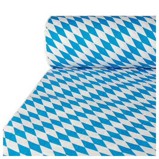 Papiertischdecke mit Damastprägung 50 m x 1 m "Bayrisch Blau" 1