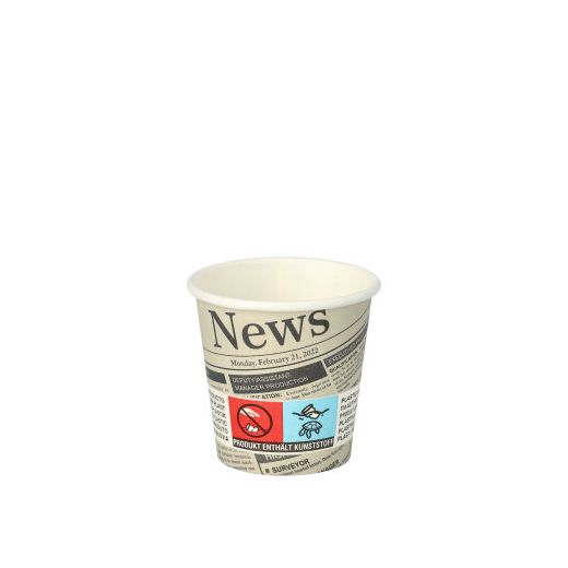 Pappbecher "To Go" 5 cl "Newsprint" 1