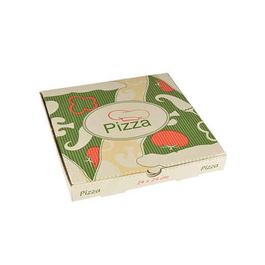 Pizzakartons, Cellulose "pure" eckig 24 x 24 x 3 cm - Bild 1