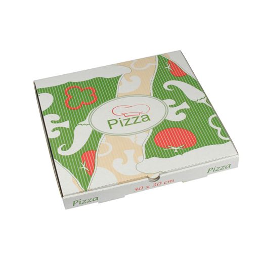 Pizzakartons, Cellulose "pure" eckig 30 x 30 x 3 cm - Bild 1