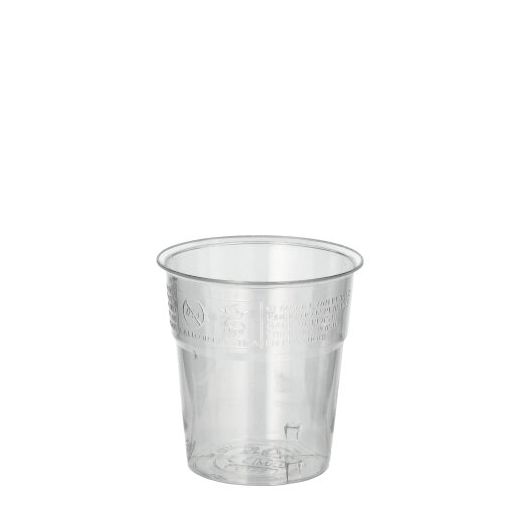 Plastikbecher (PS) 0,1 l Ø 6 cm · 6,7 cm glasklar - Bild 1