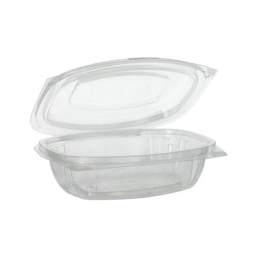 Salatschalen To Go mit Klappdeckel, PLA "pure" 375 ml 4,8 x 16,1 x 13,2 cm glasklar 1