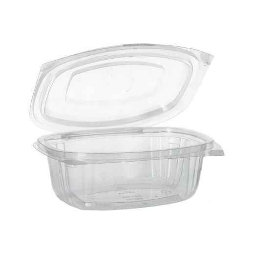 Salatschalen To Go mit Klappdeckel, PLA "pure" 500 ml 6,4 x 16,1 x 13,2 cm glasklar 1