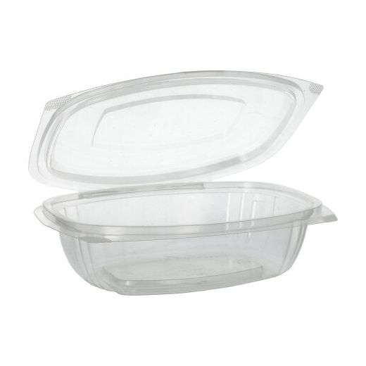 Salatschalen To Go mit Klappdeckel, PLA "pure" 750 ml 6,6 x 20,5 x 16,8 cm glasklar 1