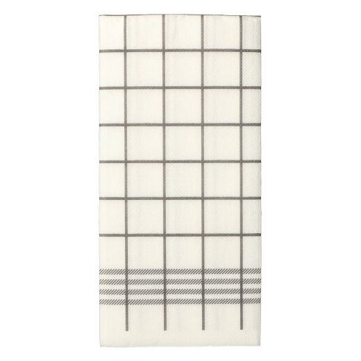 Servietten, 2-lagig "PUNTO" 1/8-Falz 39 x 40 cm grau "Kitchen Towel" mikrogeprägt - Bild 1