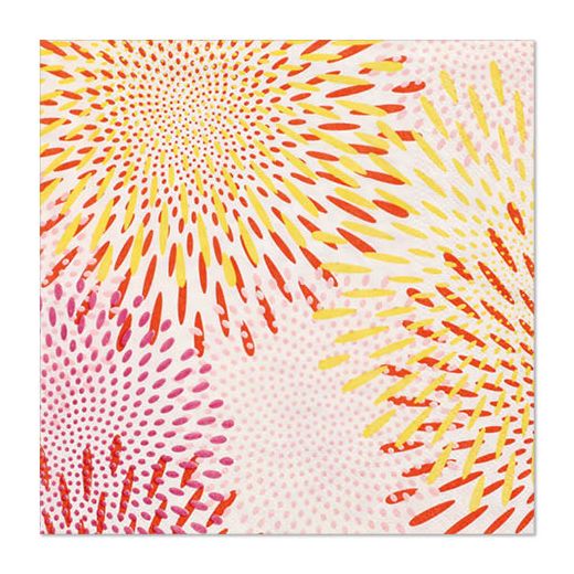 Servietten, 3-lagig 1/4-Falz 33 x 33 cm "Bubbly Fireworks" 1