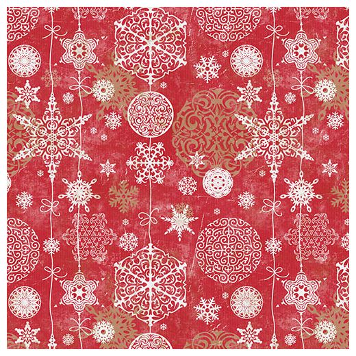 Servietten, 3-lagig 1/4-Falz 33 x 33 cm "Shining Snowflakes" 1