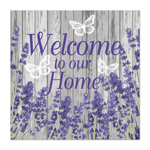 Servietten, 3-lagig 1/4-Falz 33 x 33 cm "Welcome" 1