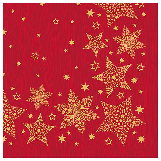 Servietten, 3-lagig 1/4-Falz 40 x 40 cm "Christmas Shine" - Bild 1