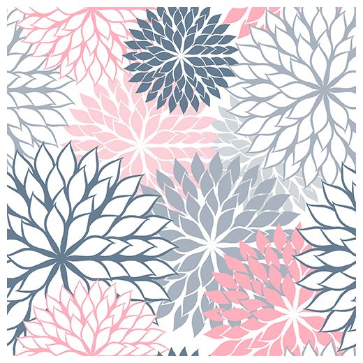 Servietten, 3-lagig 1/4-Falz 40 x 40 cm grau "Floralies" 1