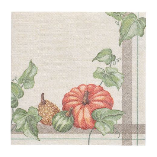 Servietten "ROYAL Collection" 1/4-Falz 40 x 40 cm "Pumpkin" - Bild 1