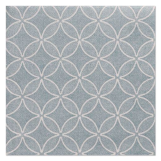 Servietten "ROYAL Collection" 1/4-Falz 40 x 40 cm arktikblau "Circle Flowers" 1