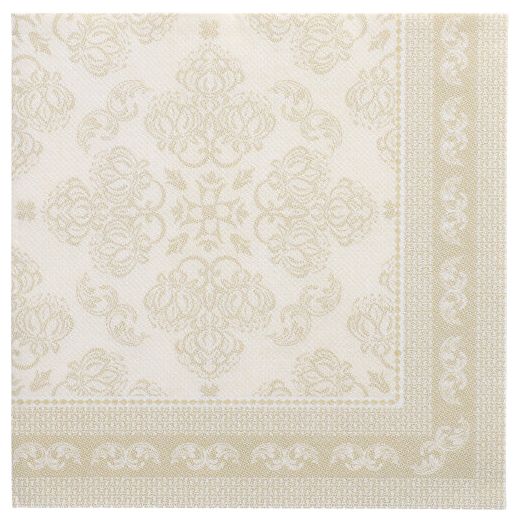 Servietten "ROYAL Collection" 1/4-Falz 40 x 40 cm champagner "Arabesque" - Bild 1