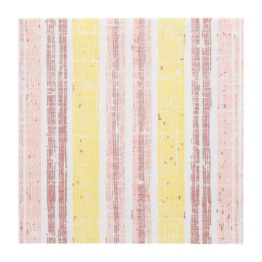 Servietten "ROYAL Collection" 1/4-Falz 40 x 40 cm gelb "Stripes" - Bild 1