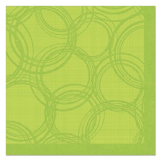 Servietten, limonengrün "ROYAL Collection" 1/4-Falz 40 x 40 cm "Bubbles" 1