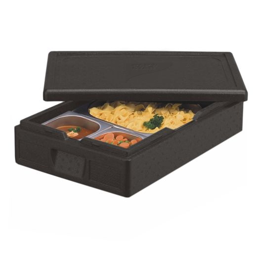 Thermobox, EPP 60 cm x 40 cm x 18 cm schwarz "Gastro-Norm 1/1" 1