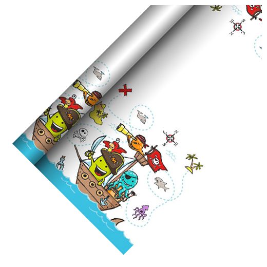 Papiertischdecke, 5 m x 1,2 m "Pirate Crew"  1