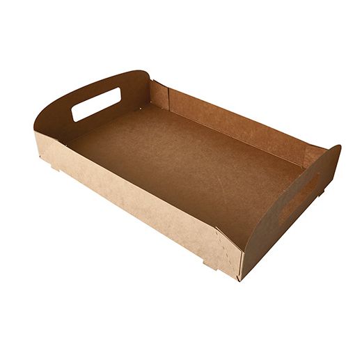 Tragetabletts aus Pappe "pure" 35 x 24 cm "100% Fair" 1