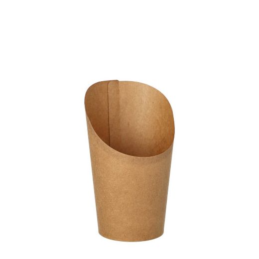 Wrap Cups, Pappe 230 ml 10 x 6 x 8 cm braun 1