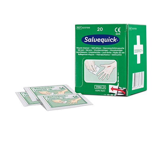 Wundreiniger "Cederroth" Wipes Salvequick, Refill für erste Hilfe Station REF 490920
 1