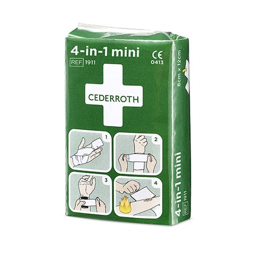 Wundverband Set "Cederroth" 4-in-1 Blustiller "mini"
 1