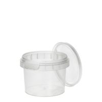 Feinkostbecher, PP rund 120 ml Ø 6,9 cm · 5,1 cm transparent mit Originalitätsverschluss