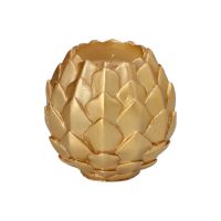 Kugelkerze gold,  Ø 10 cm "Pine Cone"