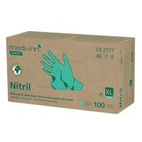 Nitril-Handschuhe, puderfrei grün Größe XL, biologisch abbaubar