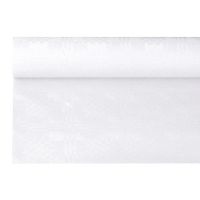 Papiertischdecke, weiss mit Damastprägung 6 x 1,2 m