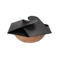 Schalen, Palmblatt rund 900 ml Ø 21 cm · 6 cm natur/schwarz mit separatem Flower-Lid