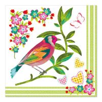 Servietten, 3-lagig 1/4-Falz 33 x 33 cm "Birdie"