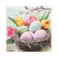 Servietten, 3-lagig 1/4-Falz 33 x 33 cm "Easter Basket"