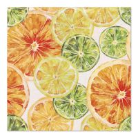 Servietten, 3-lagig 1/4-Falz 33 x 33 cm "Fruity Cocktail"