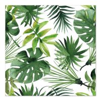 Servietten, 3-lagig 1/4-Falz 33 x 33 cm "Monstera"