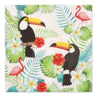 Servietten, 3-lagig 1/4-Falz 33 x 33 cm "Toucans"