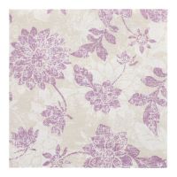 Servietten "ROYAL Collection" 1/4-Falz 40 x 40 cm lila "Flowers"