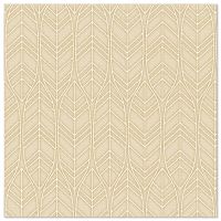 Servietten, sand "ROYAL Collection" 1/4-Falz 40 x 40 cm "Leaves"